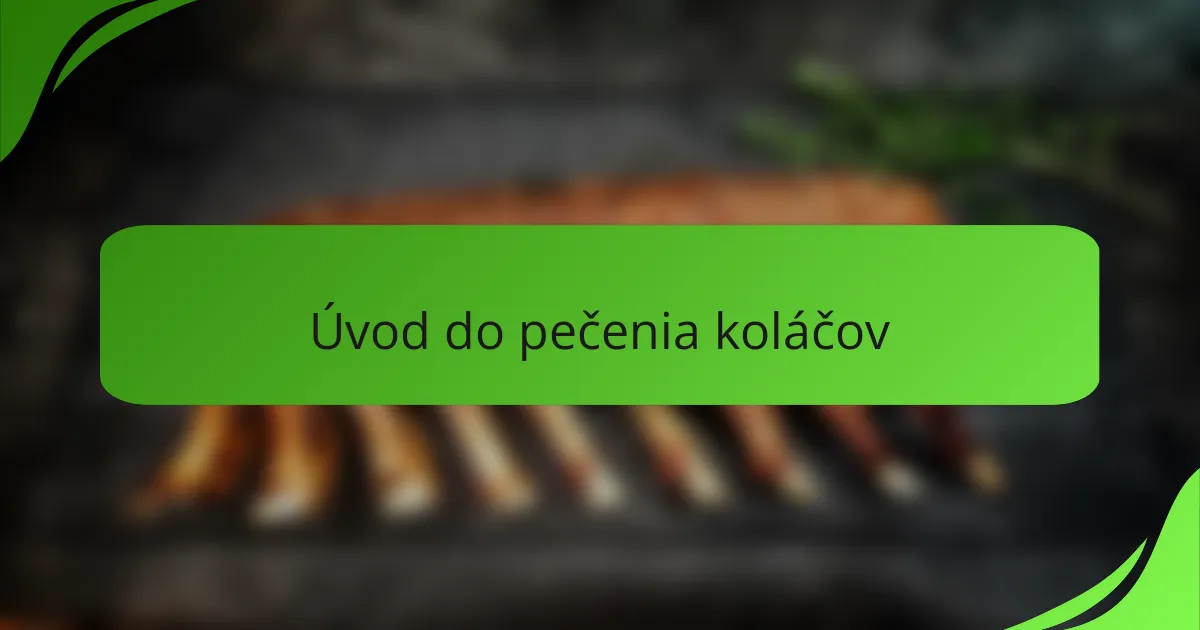 Úvod do pečenia koláčov